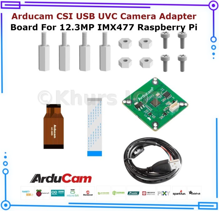 Arducam CSI: Papan Kamera V1 5MP + Kamera Mini OV5647 + Modul Sony IMX219 + Lensa CS 2718 + HDMI 10m+